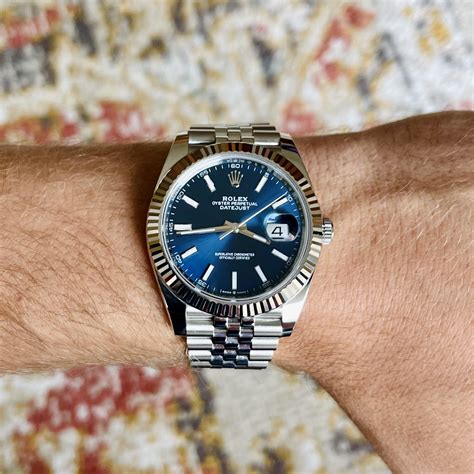 rolex datejust bleu|2022 rolex datejust 41mm.